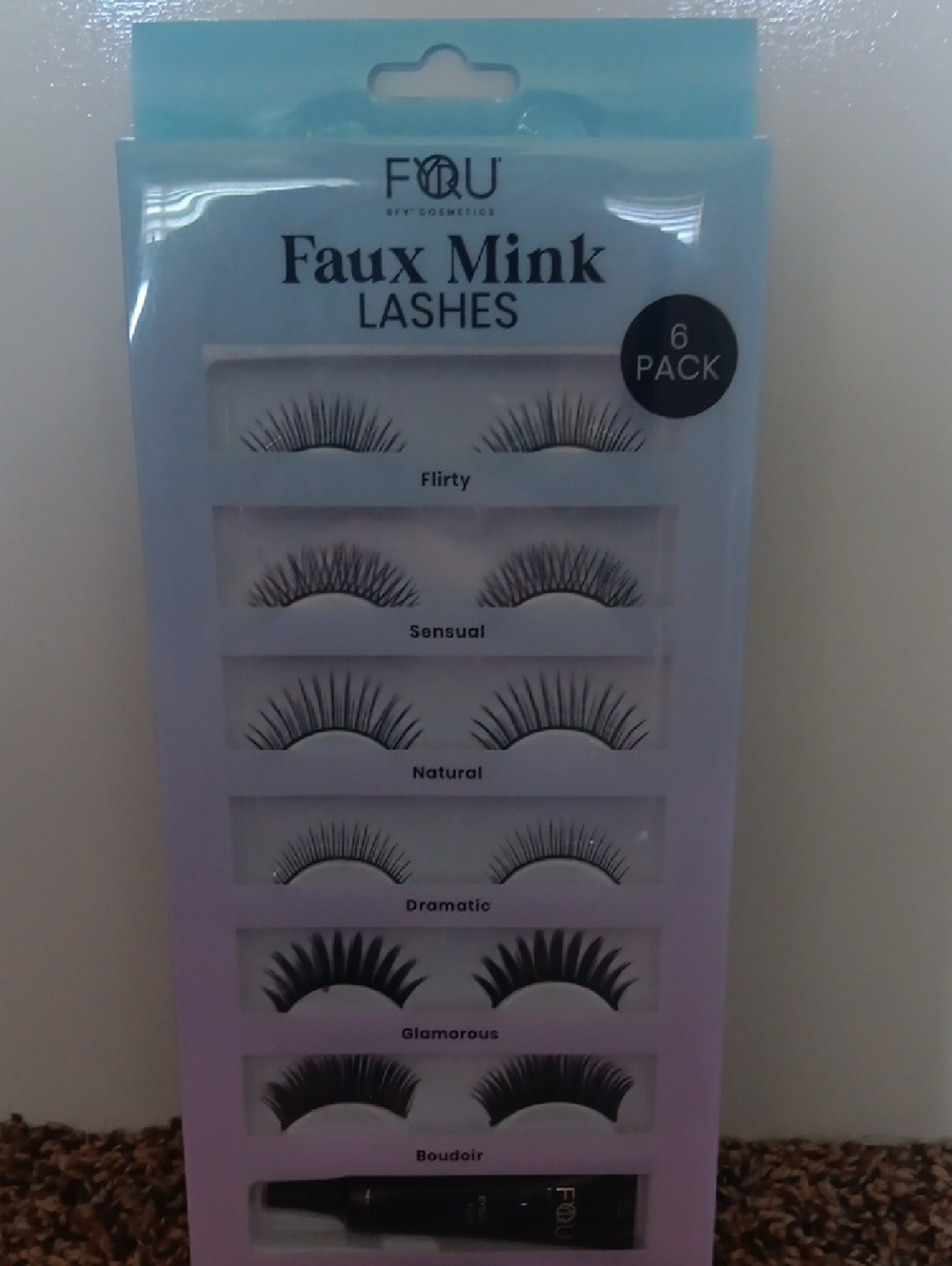 Faux Mink Lashes 6-Pack (Black) - Beauty New
